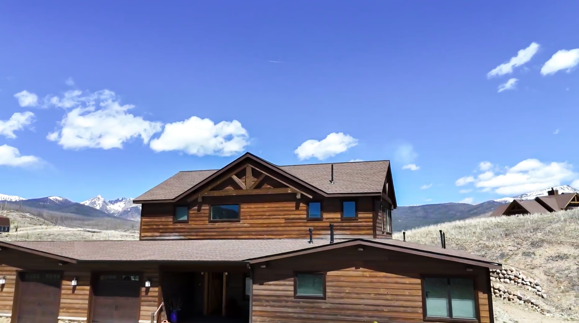 Fire Rebuild Grand Lake - Full Home Aerial View